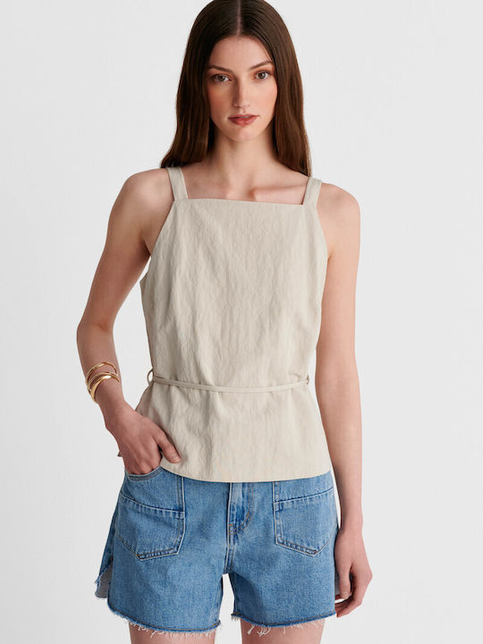 Women's Sleeveless Blouse White