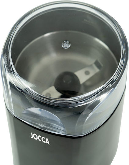 Jocca Electric Coffee Grinder with 60g Capacity Black