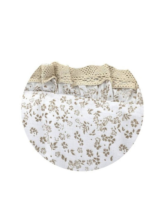 MimiNu Baumwoll Babydecke für Neugeborene & Kinderzimmer Weiß 100x100cm