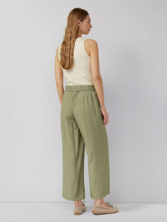 Women's Fabric Trousers Olive