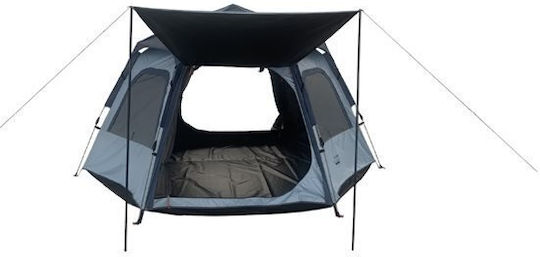 Hupa Auto X-Agon Cort de Camping Automat Albastru cu Dublu Material 3 Anotimpuri pentru 4 Persoane 280x280x135 cm