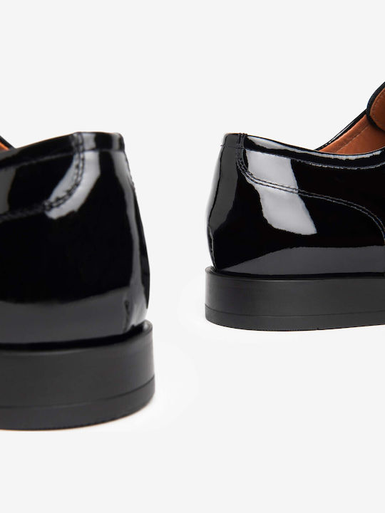 Herrenschuhe aus Lackleder Schwarz