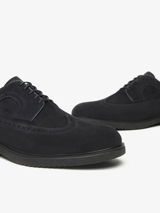 Δερμάτινα Ανδρικά Oxfords Μπλε