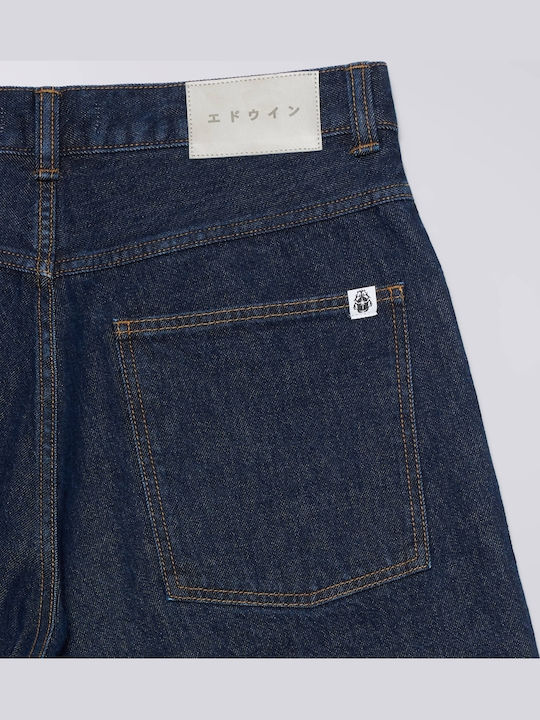 Ανδρική Βερμούδα Blue/dark Marble Wash