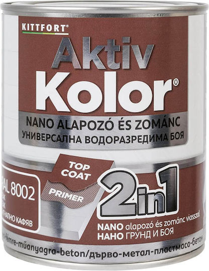 Paint 2in1 Aktiv Farbe Ral8002 Signalbraun