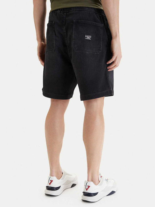 Guess Ανδρική Βερμούδα Τζιν Black