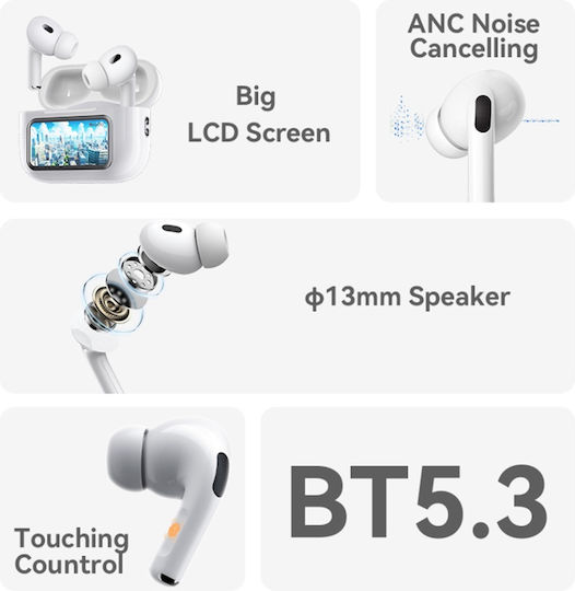Yesido In Ear Bluetooth Безжични Слушалки Бели