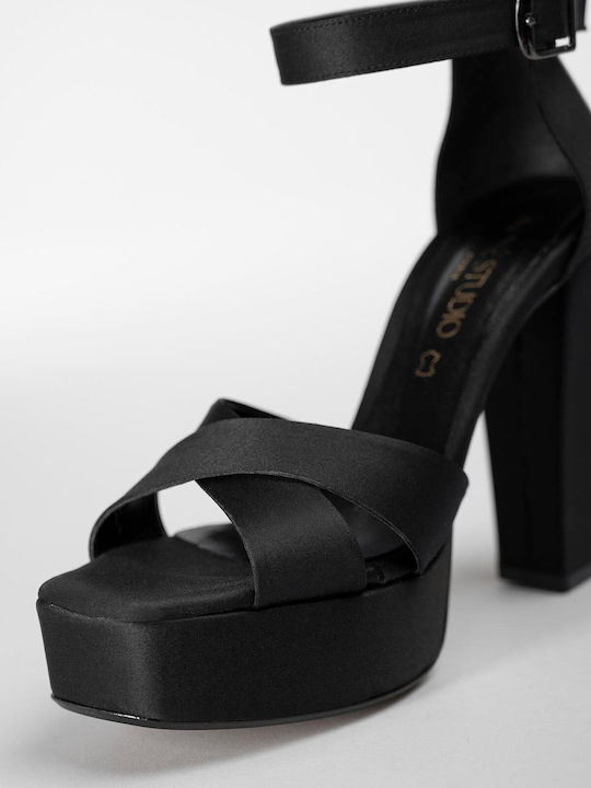 Fabric Women's Sandals Black
