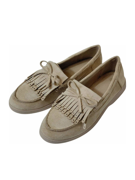 Γυναικεία Loafers σε Μπεζ Χρώμα