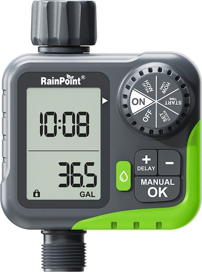 RainPoint Προγραμματιστής Ποτίσματος Μπαταρίας