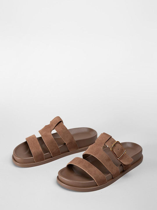 Γυναικεία Σανδάλια Flatforms Καφέ