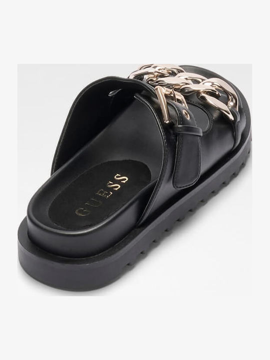 Fatema Leather Women's Sandals Black