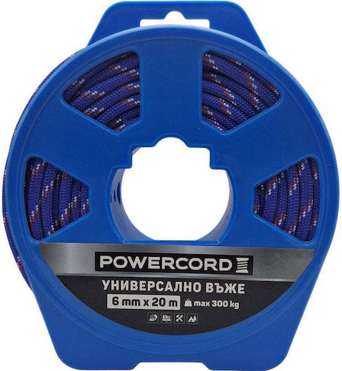 Универсално Въже Powercord 6 мм 20 м Синьо