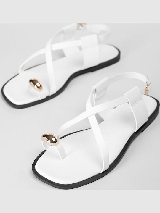 Women's Flat Sandals White