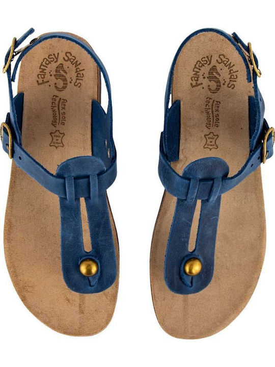 Marlena Leather Women's Anatomic Sandals Blue