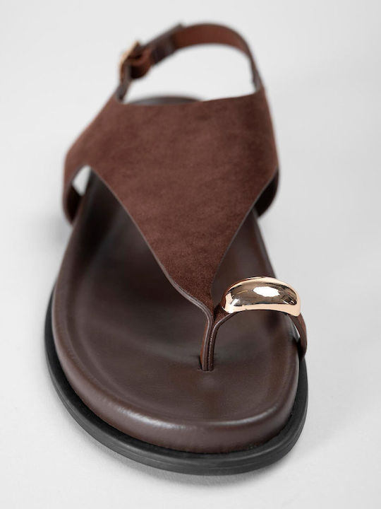 Women's Flat Sandals Brown