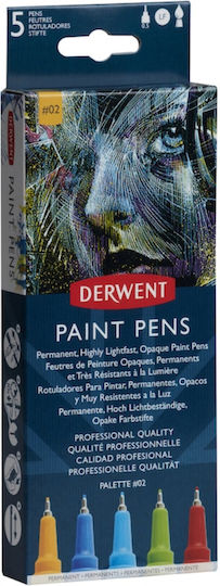 Derwent Liner Derwent Professional 0.5 Mm Multiple Surfaces 5 Pcs Set Matte Colors Version 2