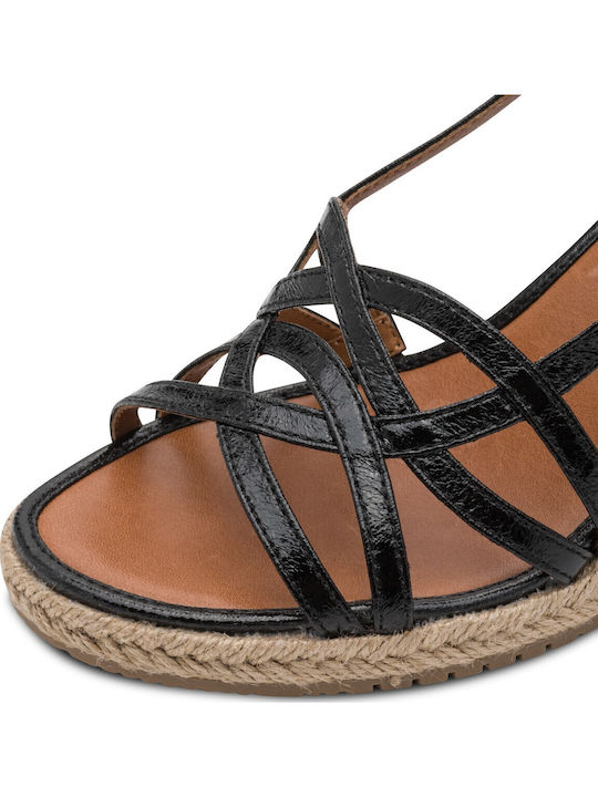 Fabric Women's Espadrilles In Black Colour