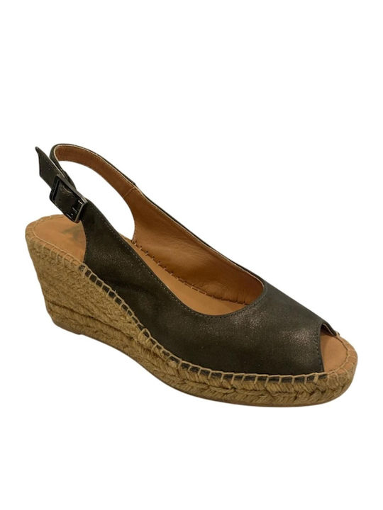 Sommer Damenplattformen Im Stil Braune Espadrilles
