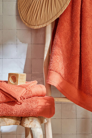 Nydel Paris 21 X 15 Cm Organic Bath Glove Extra Soft Thick Organic Cotton 700 G/m² Brick Red