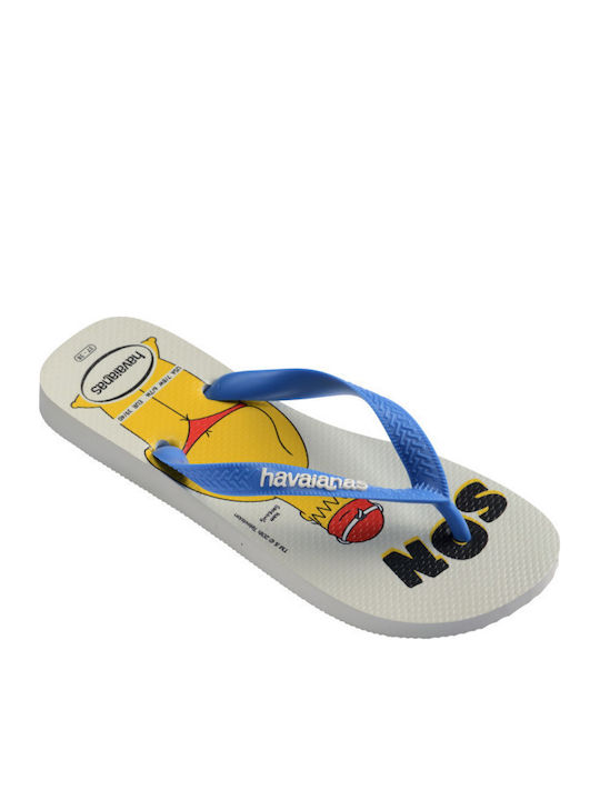 Simpsons Herren Flip-Flops Weiße