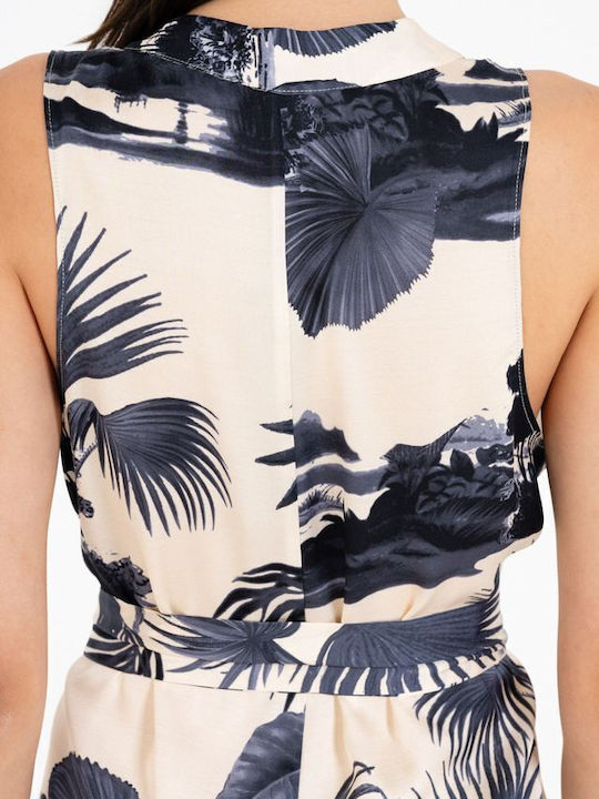 Damen Ärmellose Jumpsuit Dunkelblau