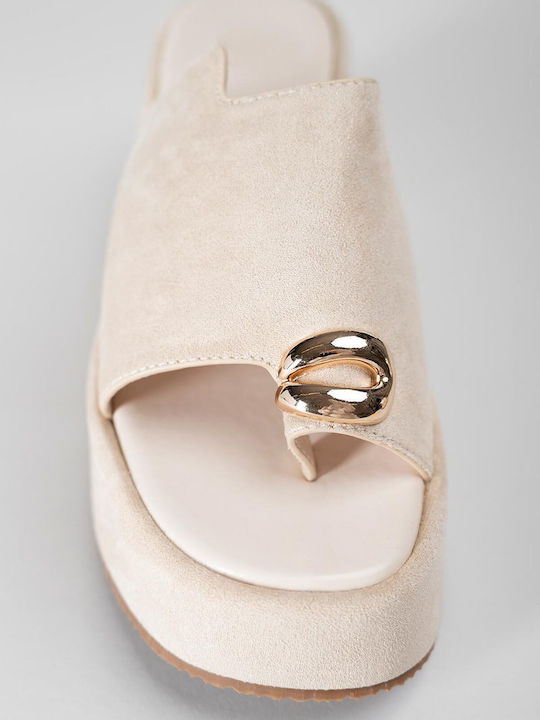Damenplattformen Beigen Sommerliche Damenschuhe