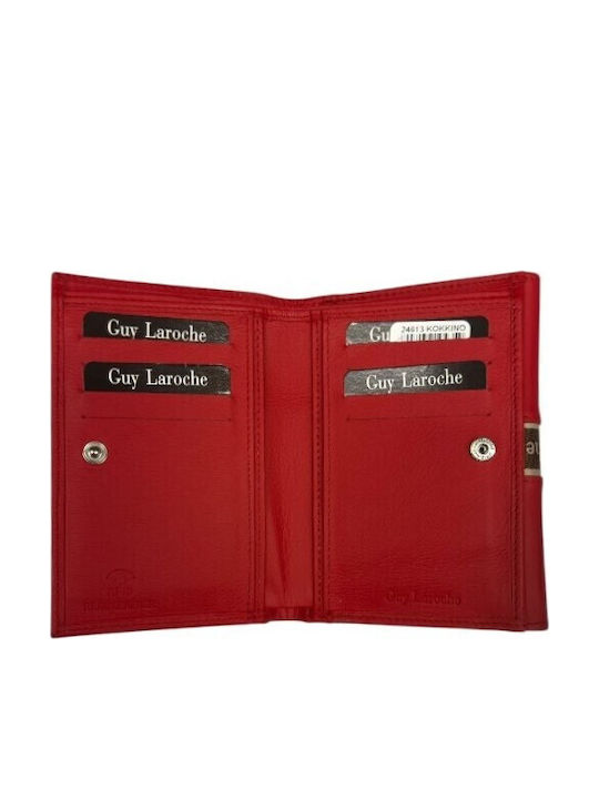 Leder Damenbrieftasche mit RFID Rot