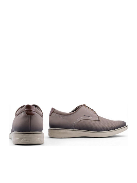 Herren Freizeitschuhe Beige Leder