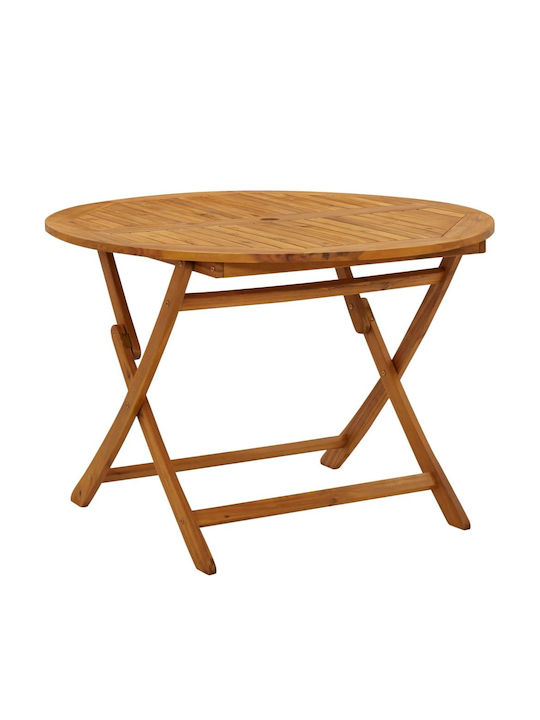 Outdoor Table Made of Acacia Foldable 110x110x75cm