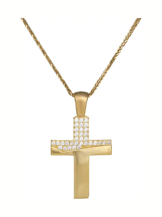 Women's Gold Cross 14K with Chain