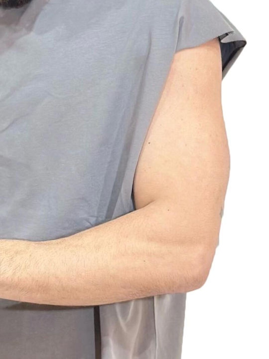 Relaxed Sleeveless Tee Grey Cn35-gr