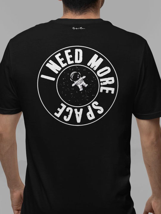 Gadget Box T-shirt Doppelter Blick I Need More Space Schwarz
