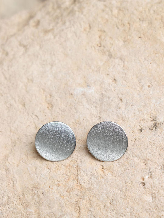 Late Again Stud Earrings Made of Steel