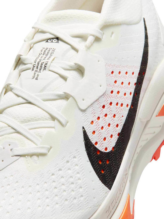 ACG Zegama Men's Trail Running Sport Shoes Summit White Phantom Safety Orange Black