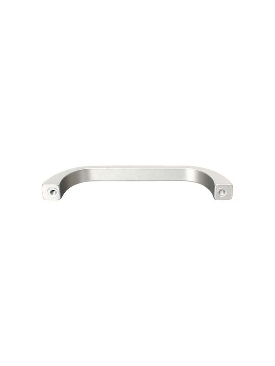 X-IT Mâner Pentru Mobilier Din Metal În Culoare Argintie Cu Centrele Găurilor 96mm