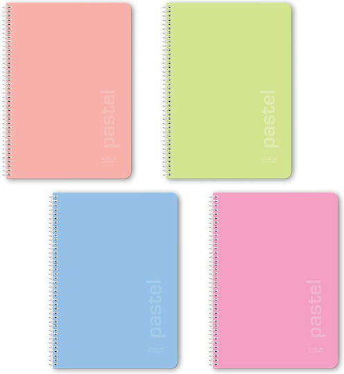 Logigraf Spiral Ruled Notebooks B5 120 Paper Sheets 4 Subjects 6 Pieces (Miscellaneous Designs)