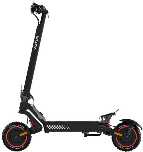 Motus Daytona 10 Max Elektroroller mit 20 km/h Höchstgeschwindigkeit in Schwarz Farbe