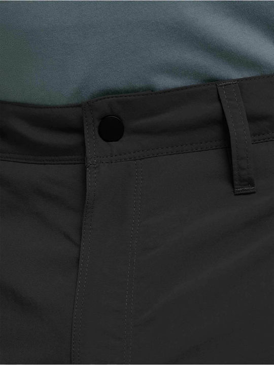 Jack Wolfskin Ανδρικό Μακρύ Παντελόνι Πεζοπορίας Μαύρο