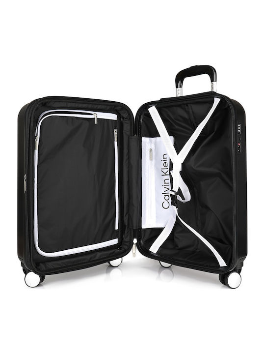 Calvin Klein Lh118hg4 Hartschale Kabinenkoffer Schwarz mit 4 Rädern Höhe 55cm