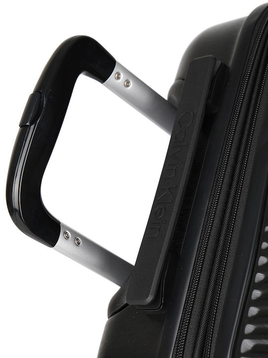 Calvin Klein Lh118hg4 Hartschale Kabinenkoffer Schwarz mit 4 Rädern Höhe 55cm