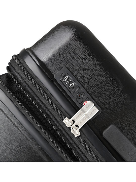 Calvin Klein Lh118hg4 Hartschale Kabinenkoffer Schwarz mit 4 Rädern Höhe 55cm