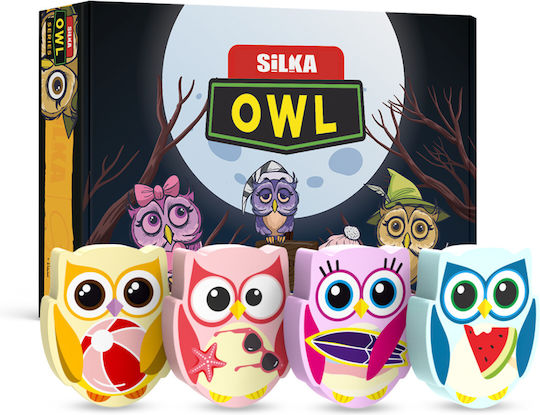 Гумички Silka Box За Молив Без Остатък 36 Бройки/Кутия Silka Owl Форма Разнообразен Дизайн