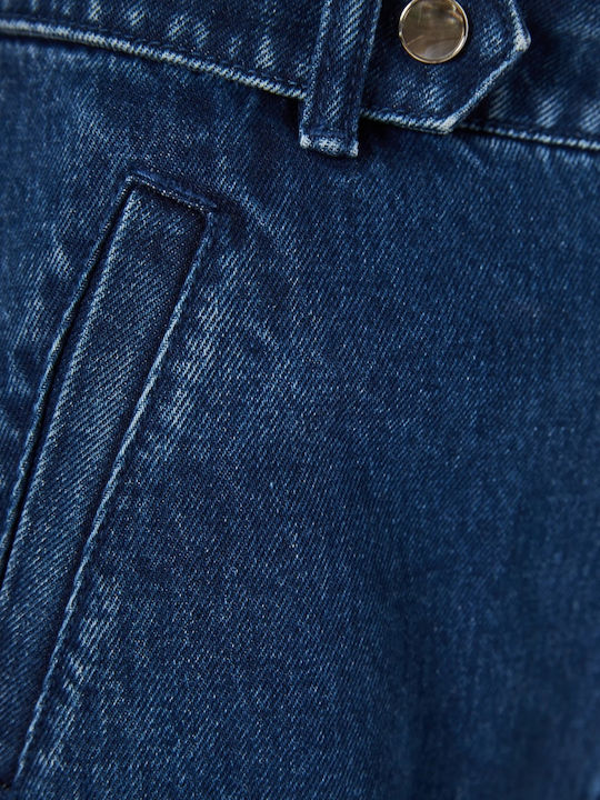 High Rise Women's Jean Pants in Wide Leg Style