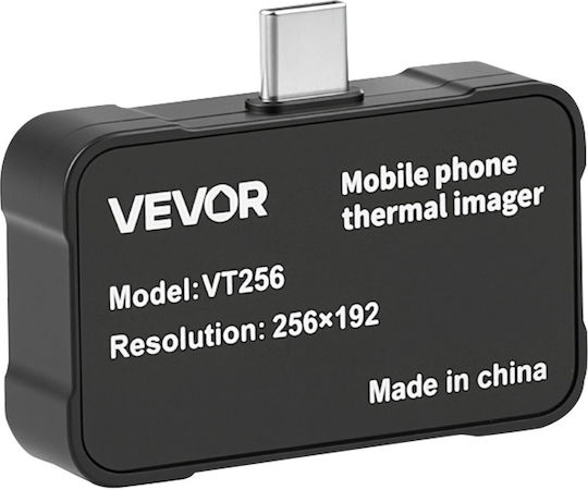 Vevor Θερμική Κάμερα Android & Ios Μακροφακό Ανάλυση Ir 256x192 Ρυθμός Ανανέωσης 25hz Εύρος Θερμοκρασίας 20°c Έως 550°c Smartphone Tablet Kdsrcxy2561960w1b001v9