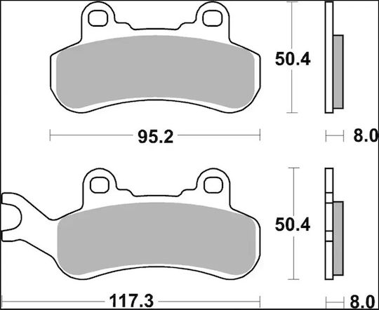Brembo Μεταλλικά Τακάκια 07gr92sx 1 Σετ 1 Δαγκάνα