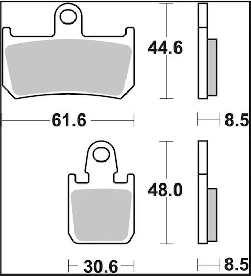 Brembo Ceramic Pads 07ya46rc 1 Set 1 Caliper