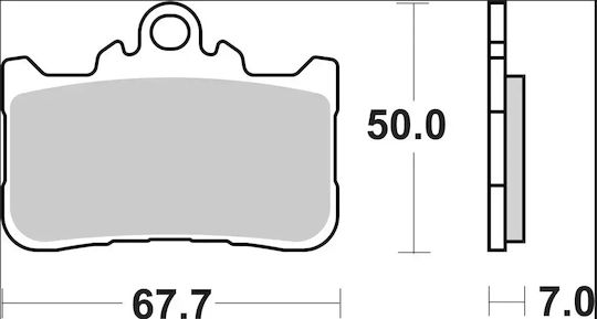 Brembo Μεταλλικά Τακάκια 07ho72sa 1 Σετ 1 Δαγκάνα