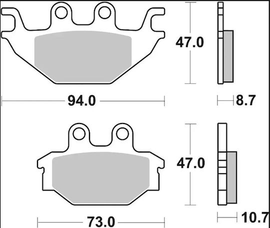 Brembo Карбон Мотоциклетни Накладки 07gr5209 1 Комплект 1 Апарат