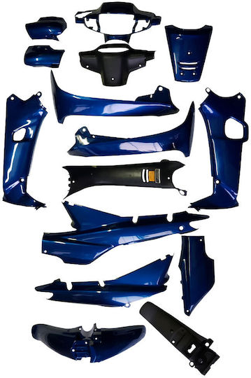 Roc Set Piese De Motocicletă Din Plastic Albastre 13 Bucăți